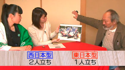 大まか見ると西日本は2人立ち 富山県は境界