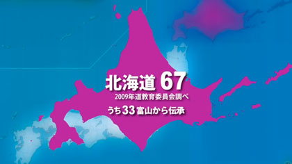 北海道の獅子舞伝承数