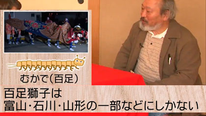 ムカデ獅子は特異な形態